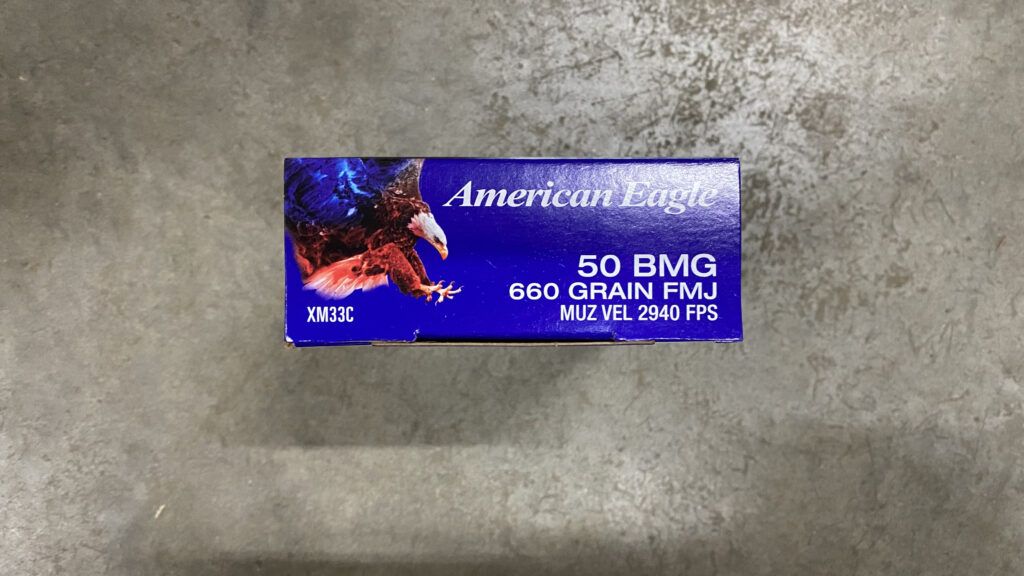 Federal American Eagle 50 BMG Ammo 660 grain FMJ Case of 100 Rounds XM33C