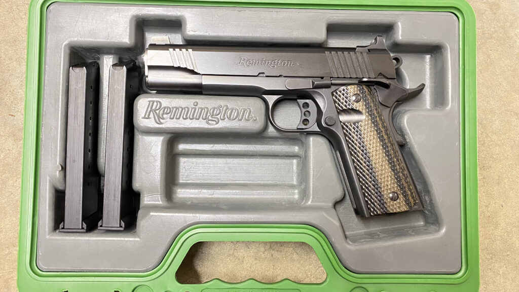 Used Remington 1911 R1 45 ACP 5″ 2-8 rd Mags Ed Brown Barrel