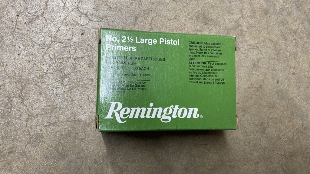 Remington Large Pistol Primers Box of 1000 No. 2-1/2