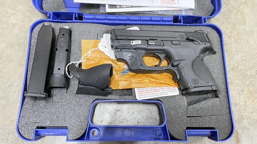 Used Smith & Wesson M&P9C TS 9mm Luger 3 Mags CT Green Laser