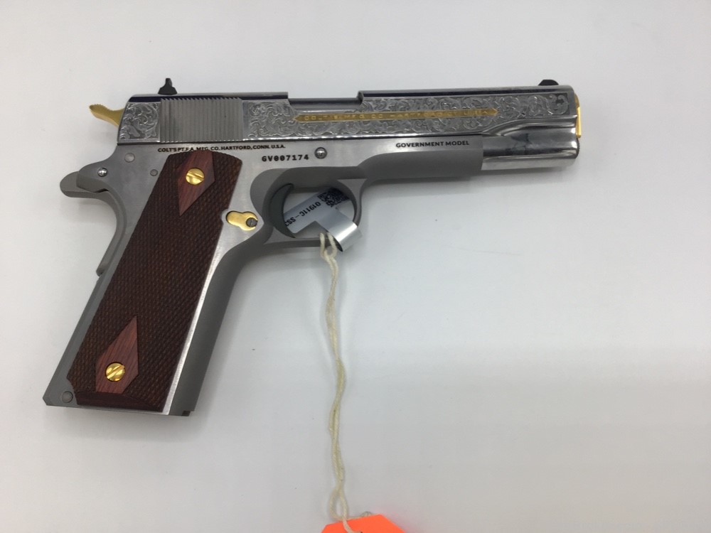 Colt 1911 Heritage 38 Super Stainless Steel Engraved O1911C-SS38-DHM