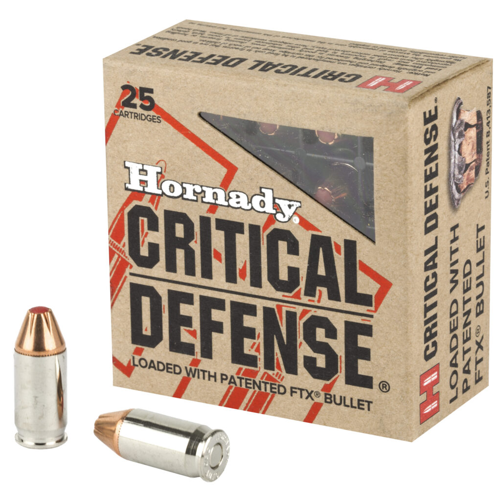 Hornady Critical Defense 380 Auto / ACP Ammo 90 grain FTX 125 Rounds (5-25 rd boxes) 90080
