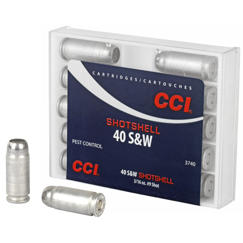 CCI Shotshell 40 S&W Ammo 88 grain #9 Shot Case of 200 Rounds 3740 (Aluminum Case)