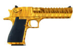 Used, like new Magnum Research Desert Eagle 50 AE Gold Tiger Stripe DE50TG-TS - View 1