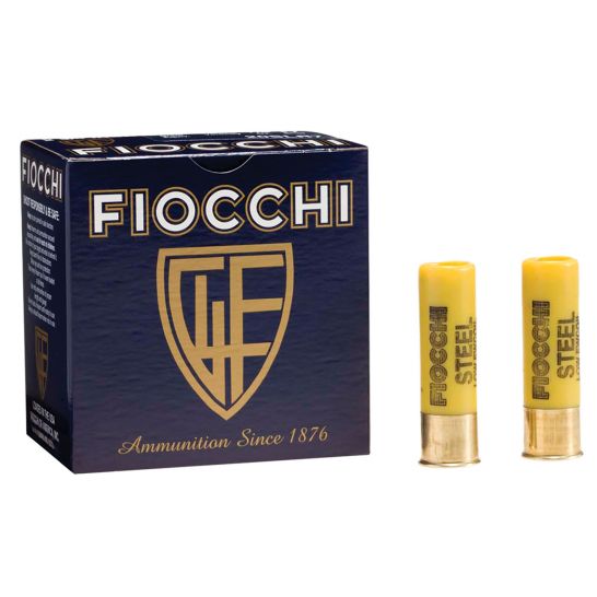 Fiocchi 12 GA 2-3/4″ 1 oz Steel Shot #7 Low Recoil Case of 250 Rounds / Shells Bulk Ammo 12SLR7