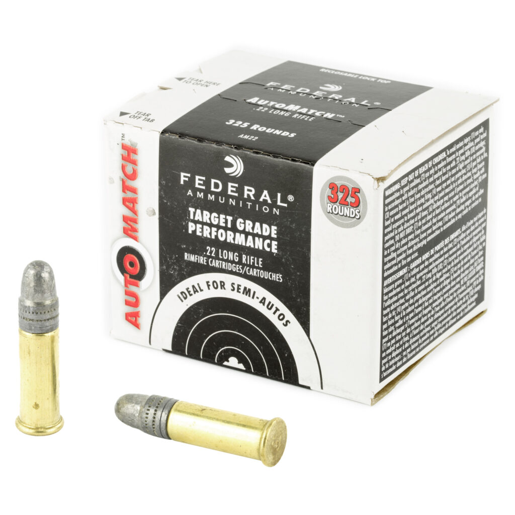Federal Auto Match 22 LR Ammo 40 grain Lead Round Nose Case of 3250 Rounds AM22 – Free Shipping