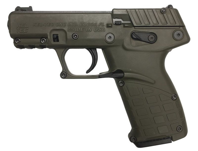 Kel-Tec P17 22 LR OD Green Threaded Barrel P17GRN KelTec