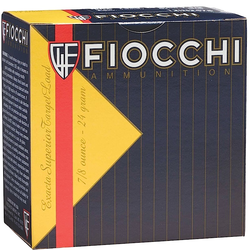 Fiocchi Low Recoil Trainer 12 GA 2-3/4″ Lead Shot #8 7/8 oz Case of 250 Rounds / Shells Bulk Ammo 1278OZ8