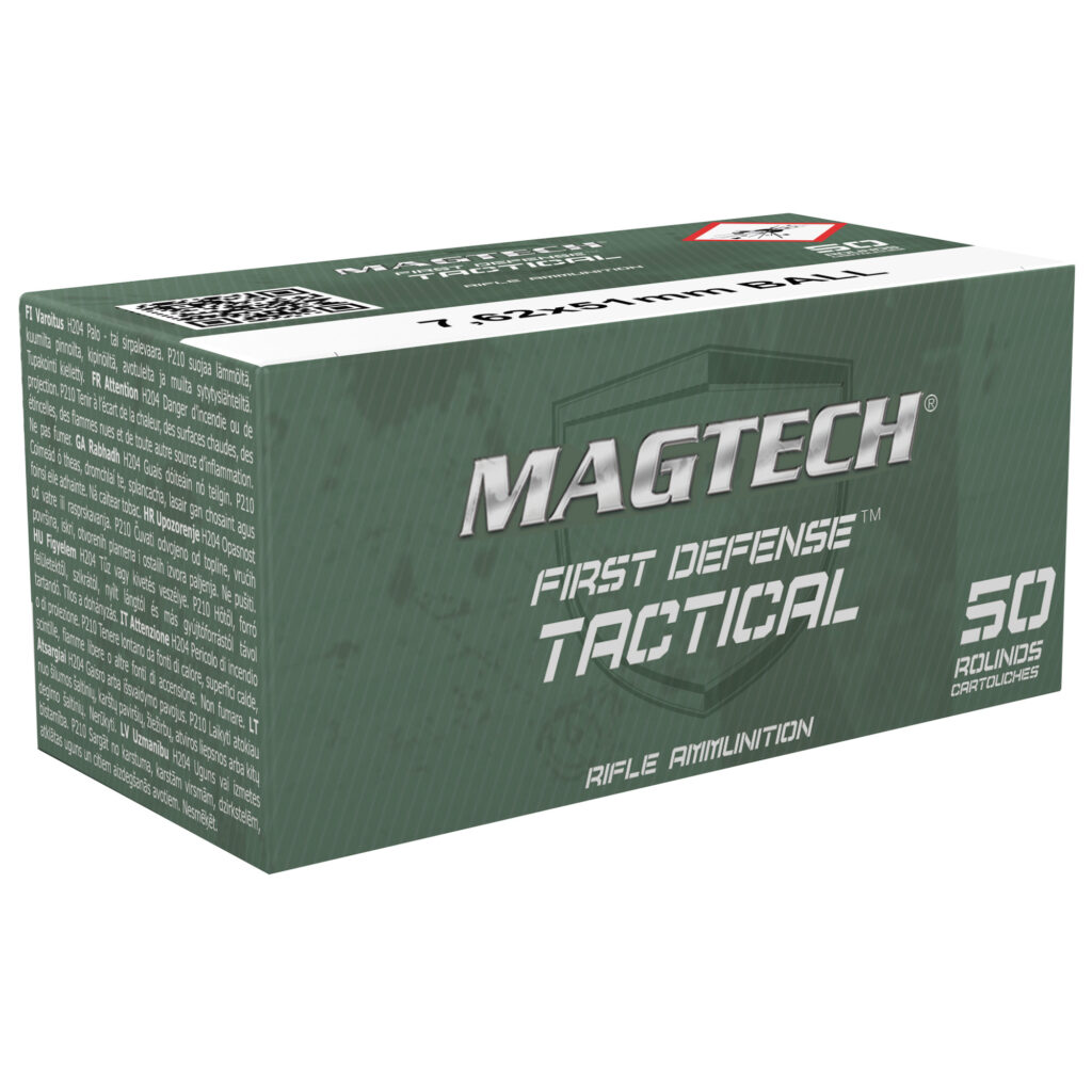 Magtech Tactical Rifle 7.62×51 Ammo 147 grain M80 FMJ Case of 400 Rounds Bulk 762A