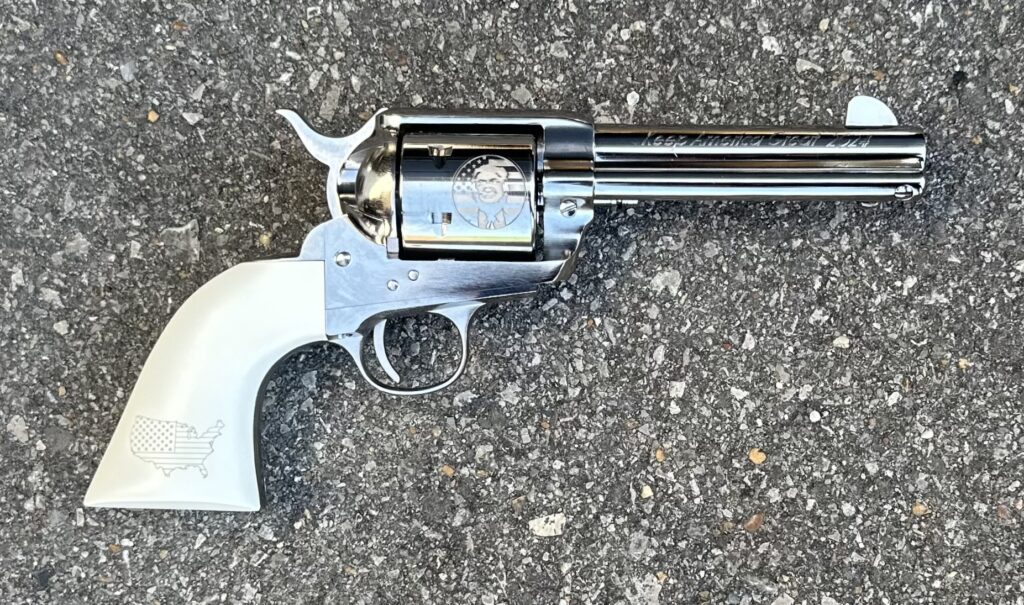 Pietta 1873 45 Colt 4.75″ Barrel Keep America Great Trump SAA SA73131/DT/CYF
