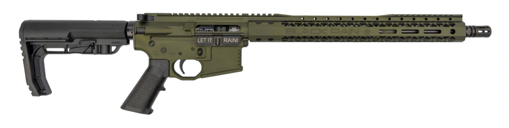 Black Rain Ordnance OD Green Billet Rifle 556 Nato MLok BRO-20110401