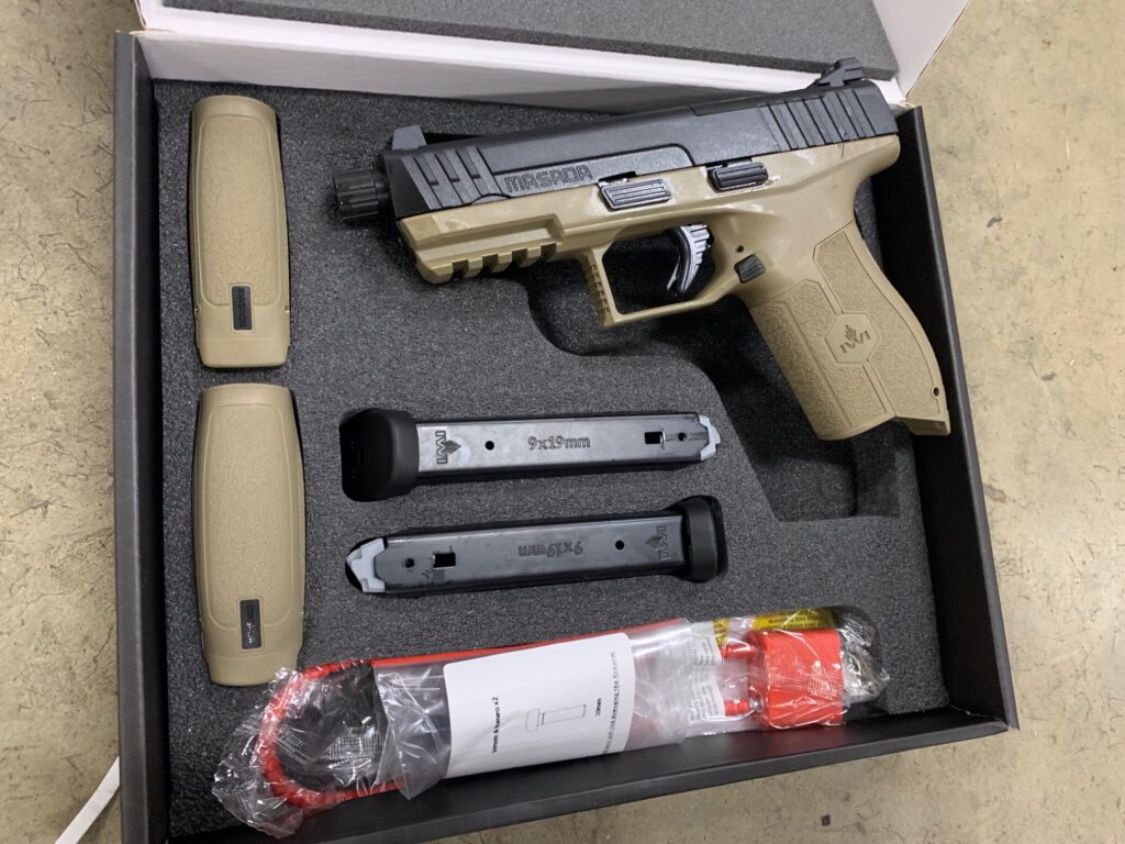 IWI Masada 9mm Threaded Barrel FDE 17 Round Capacity M9ORP17TFD