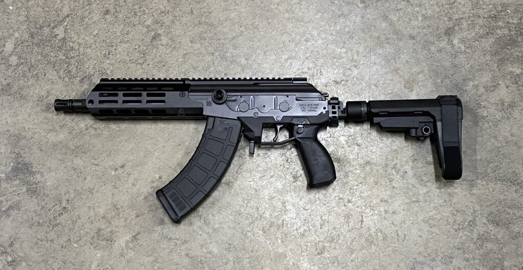 IWI Galil Ace Gen 2 Pistol 7.62×39 W/ Side Folding SBA3 Brace GAP36SB