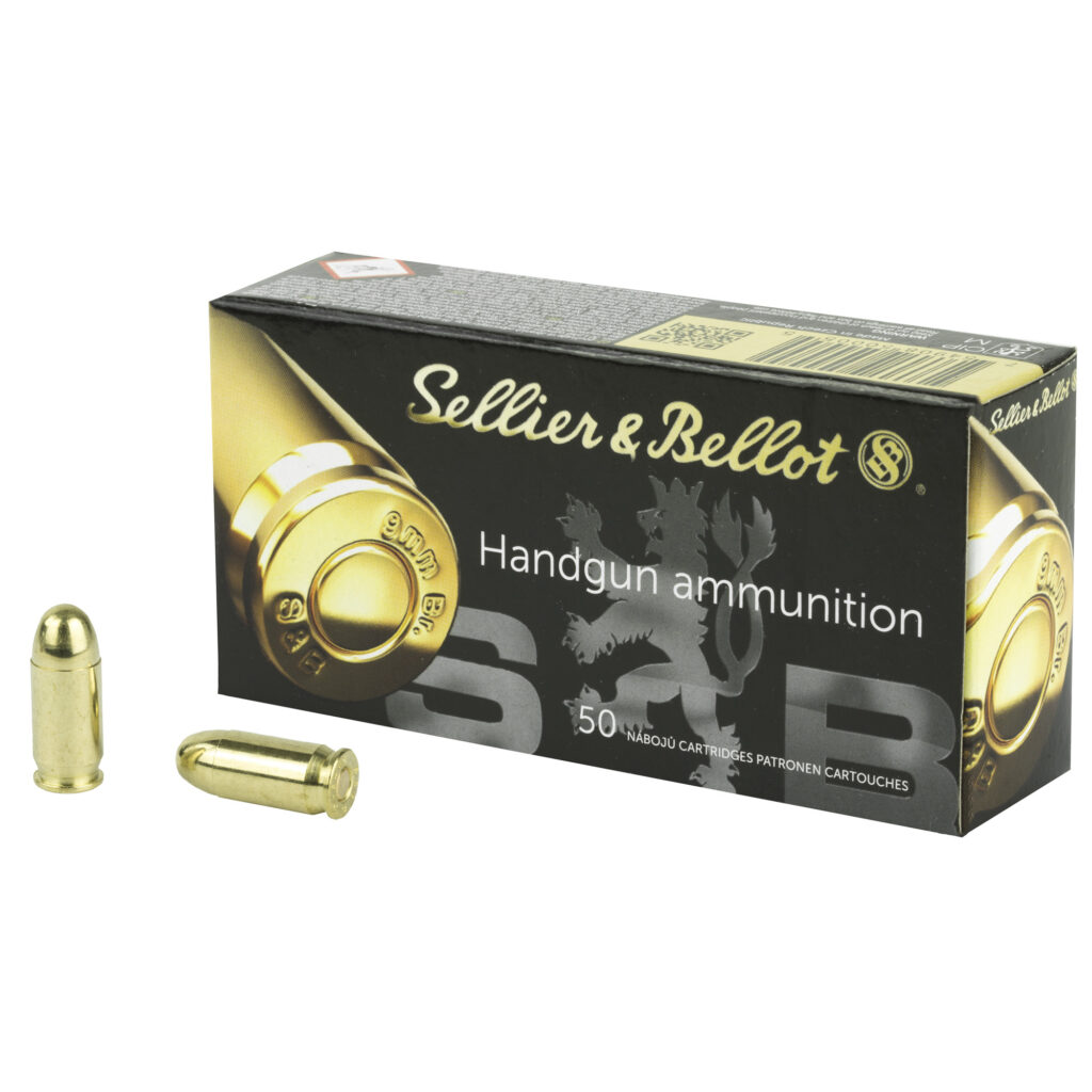 Sellier & Bellot 380 Auto / ACP Ammo 92 grain FMJ Case of 1000 Rounds SB380A