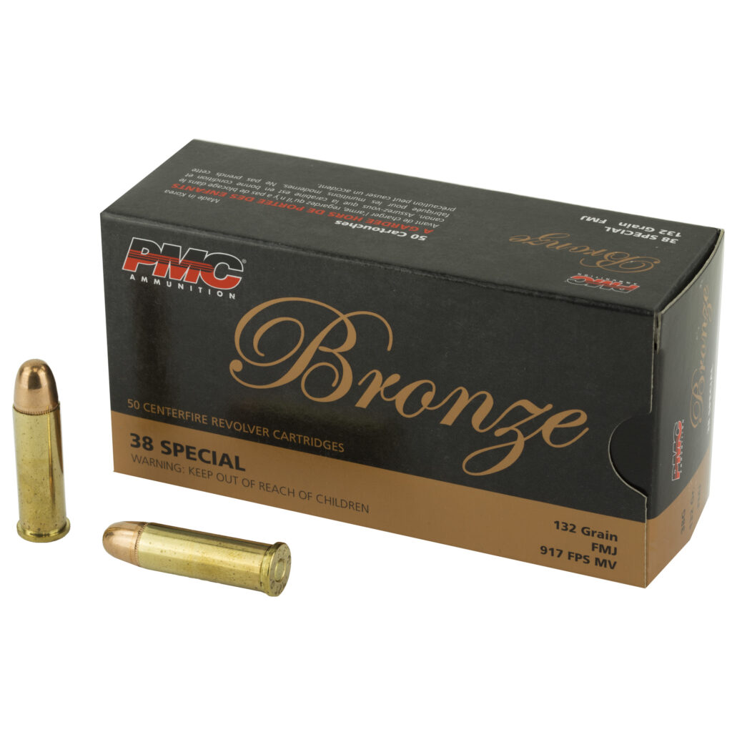 PMC Bronze 38 Special Ammo 132 grain FMJ Case of 1000 Rounds Bulk 38G