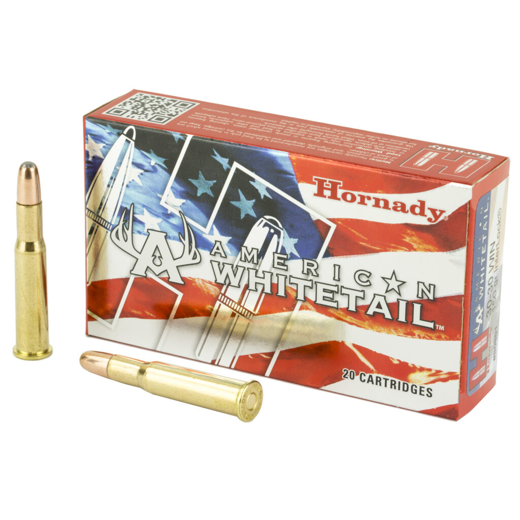 Hornady American Whitetail 30-30 Winchester 150 grain Round Nose Soft Point Case of 200 Rounds 80801