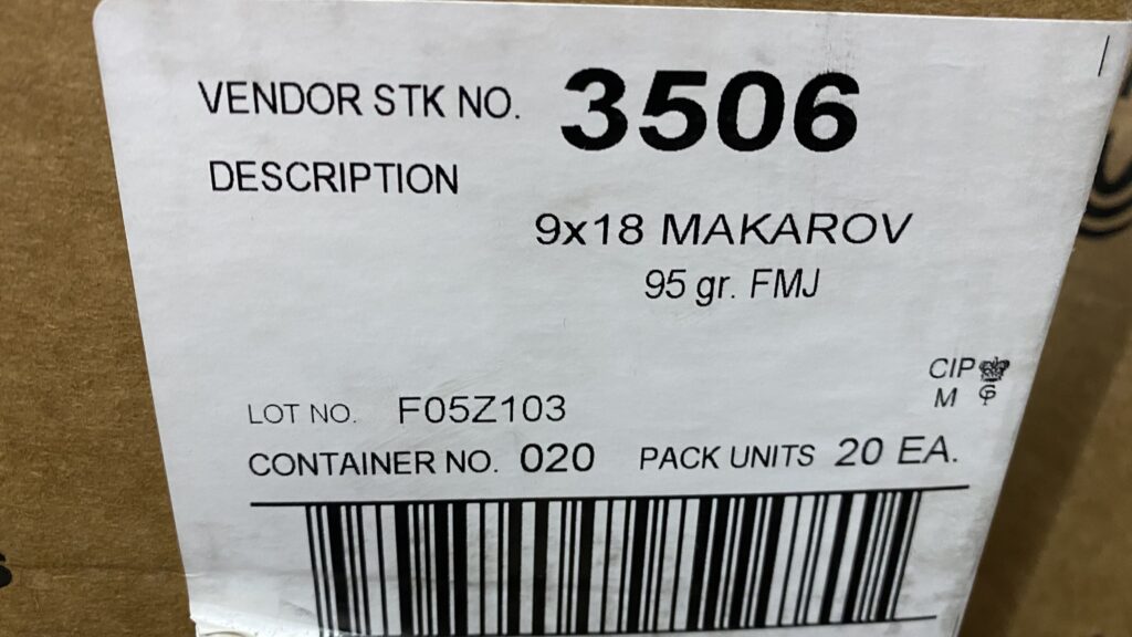 CCI Blazer 9×18 Makarov 9mm Makarov 95 grain FMJ Case of 1000 Rounds Bulk Ammo 3506 (Aluminum Case)