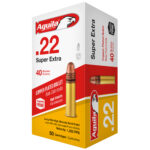Aguila Super Extra 22 LR Ammo 40 grain Plated Round Nose Box of 50 Rounds 1B220328 - View 1