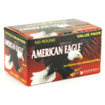 Federal American Eagle 9mm Luger Ammo 115 grain FMJ Box of 100 Rounds AE9DP100 - View 1
