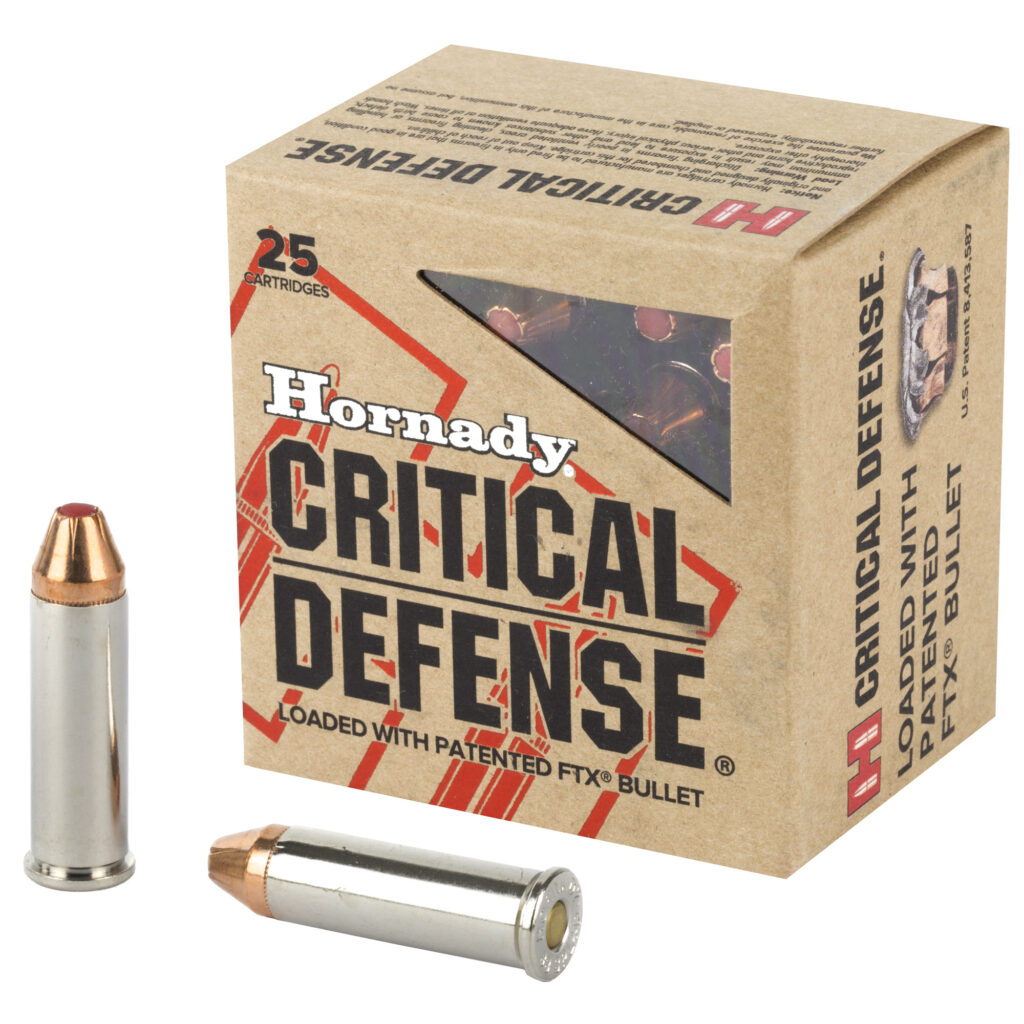 Hornady Critical Defense 38 Special +P Ammo 110 grain FTX Box of 25 Rounds 90311