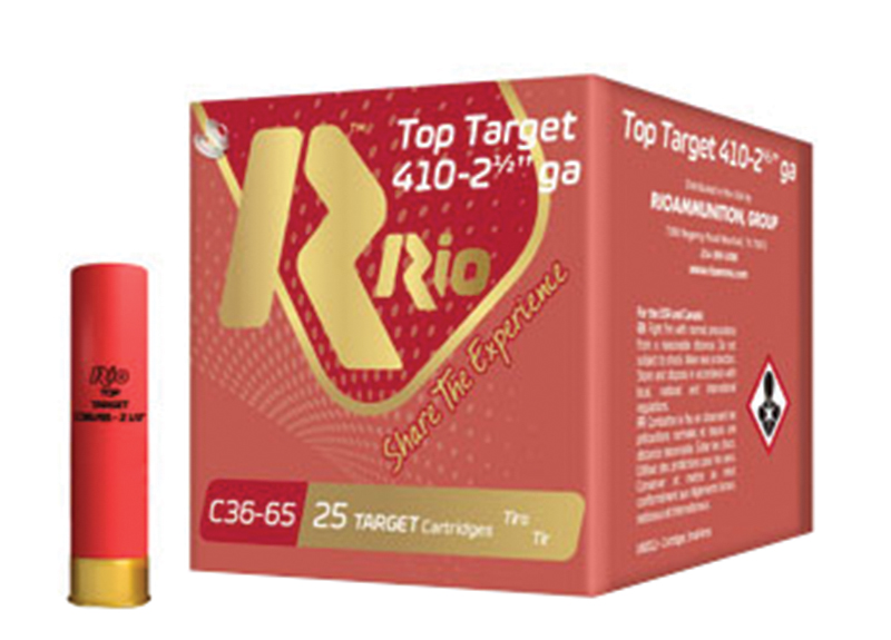 Rio Top Target 410 Bore Ammo 2-1/2″ 1/2 oz #7-1/2 Case of 250 Rounds RC3675