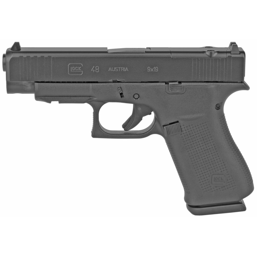 Glock 48 9mm MOS – Slimline Compact, Black, Case Included