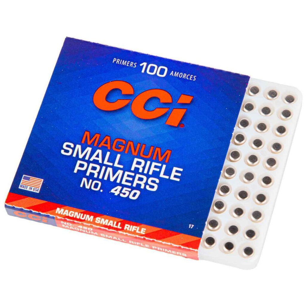 CCI Magnum Small Rifle Primers Box of 1000 No. 450