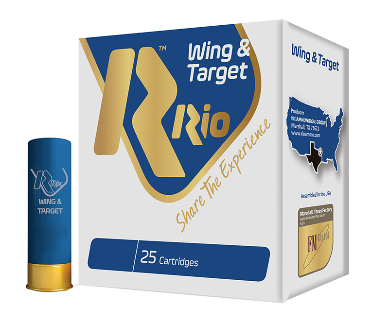 Rio Wing & Target 20 GA 2-3/4″ 7/8 oz #8 Shot Case of 250 Rounds WT208