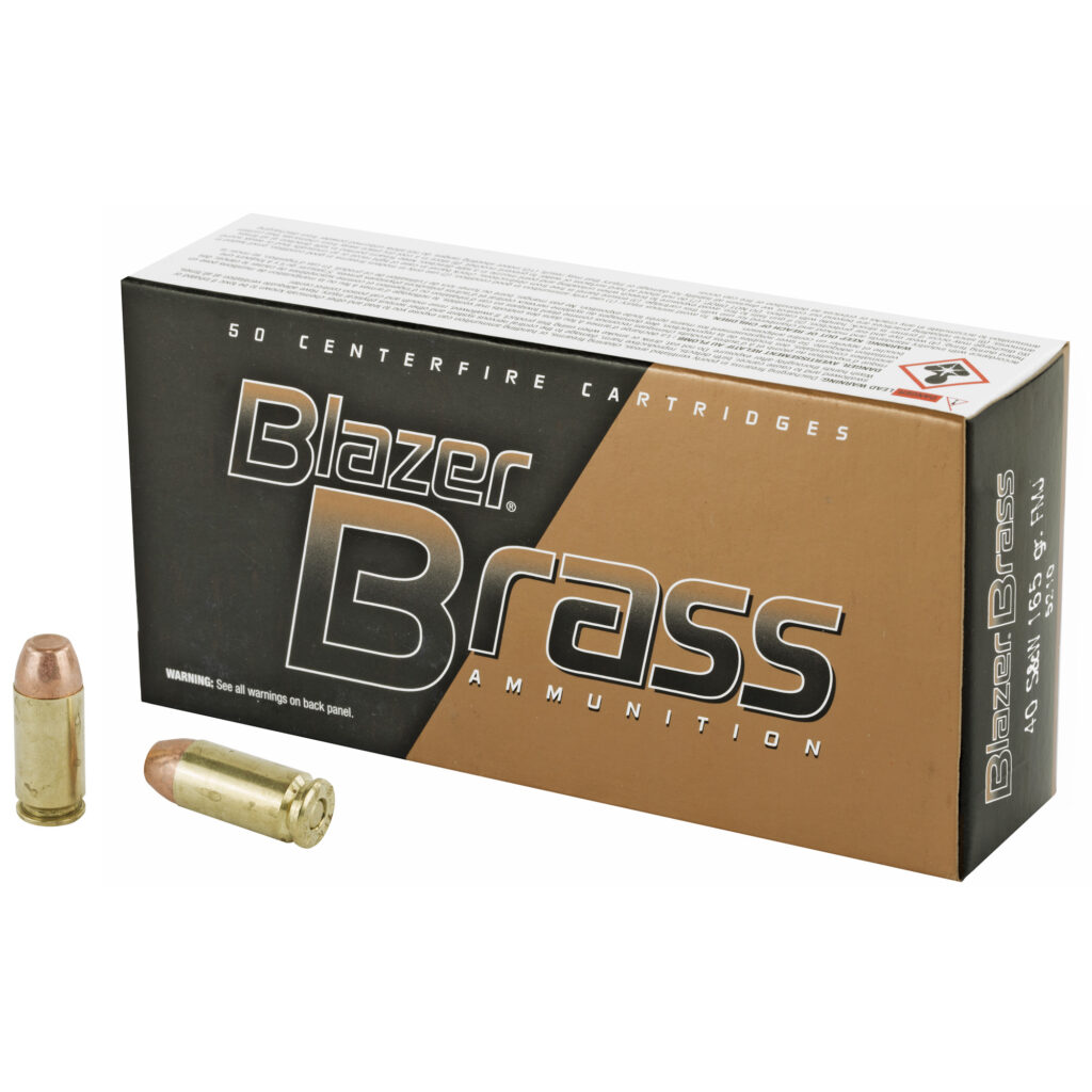 CCI Blazer 40 S&W Ammo 165 grain FMJ Case of 1000 Rounds Bulk 5210