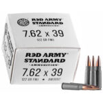 Red Army Standard 7.62×39 Ammo 122 grain FMJ Box of 20 Rounds AM3092 (Steel Case) - View 2