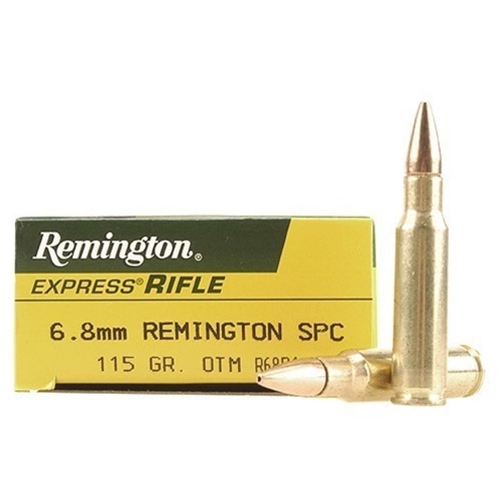 Remington 6.8 Rem SPC Ammo 115 grain OTM Hollow Point Case of 200 Rounds Bulk R68R1