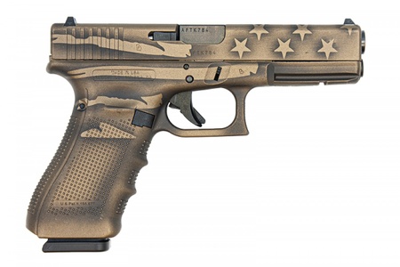 Glock G22 Gen4 40 S&W Coyote Battle Worn Flag Cerakote UG2250204-BBBWFLAG