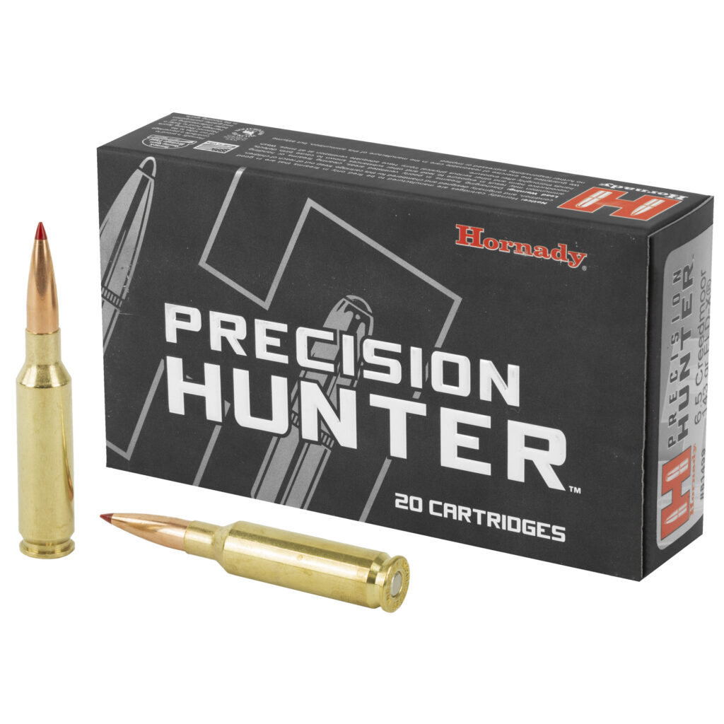 Hornady Precision Hunter 6.5 Creedmoor Ammo 143 grain ELD-X Box of 20 Rounds 81499