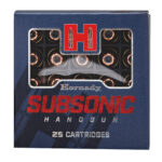 Hornady Subsonic Handgun 9mm Luger Ammo 147 grain XTP Box of 25 Rounds 90287 – Online Only - View 1