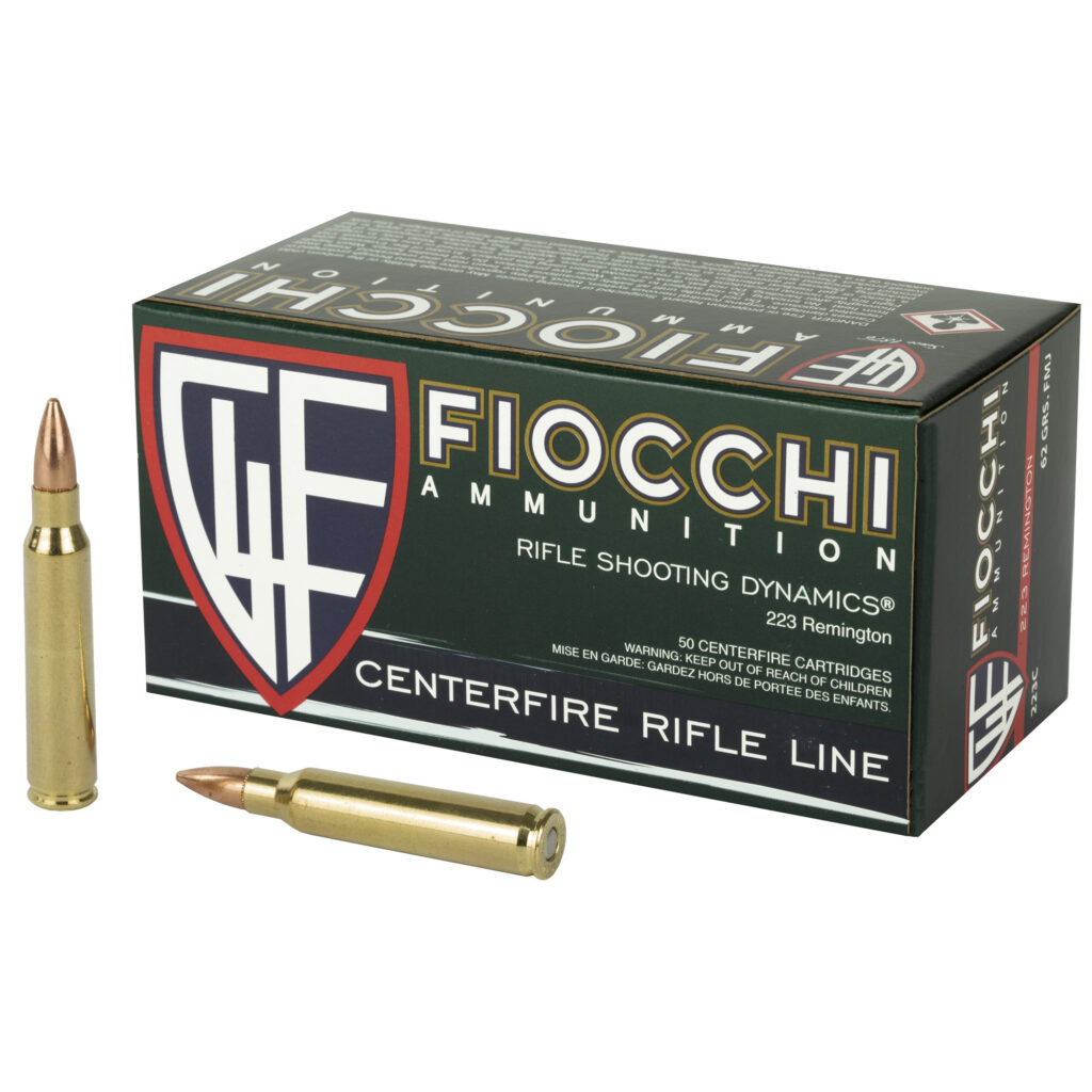 Fiocchi Shooting Dynamics 223 Remington Ammo 62 grain FMJ Case of 1000 Rounds 223C