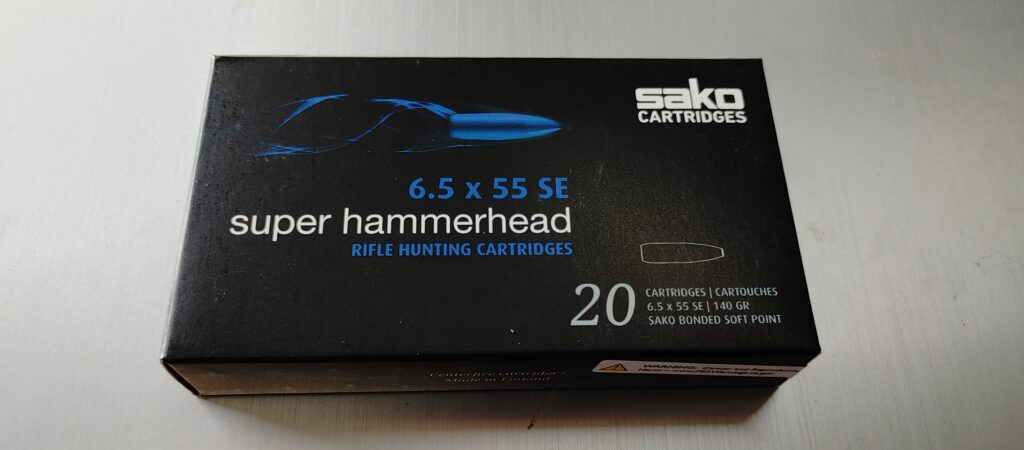 Sako Super Hammerhead 6.5×55 Swedish Ammo 140 grain Bonded Soft Point Case of 200 Rounds Bulk C619436HSA10X