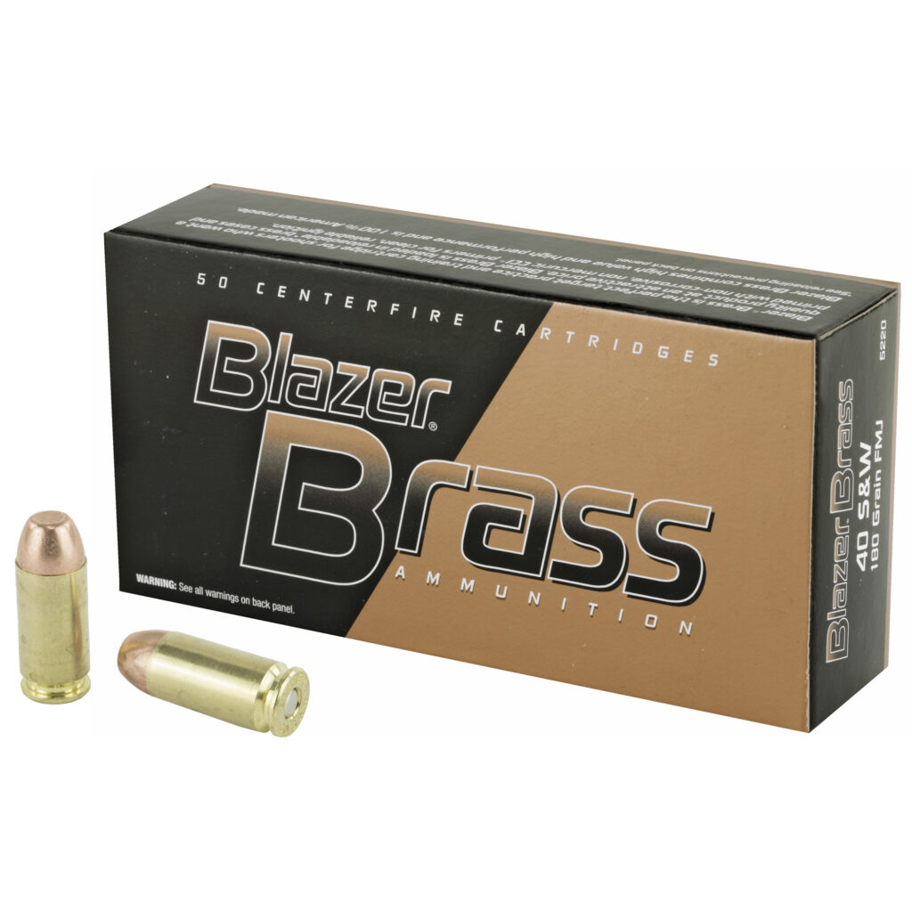 CCI Blazer 40 S&W Ammo 180 grain FMJ Box of 50 Rounds 5220
