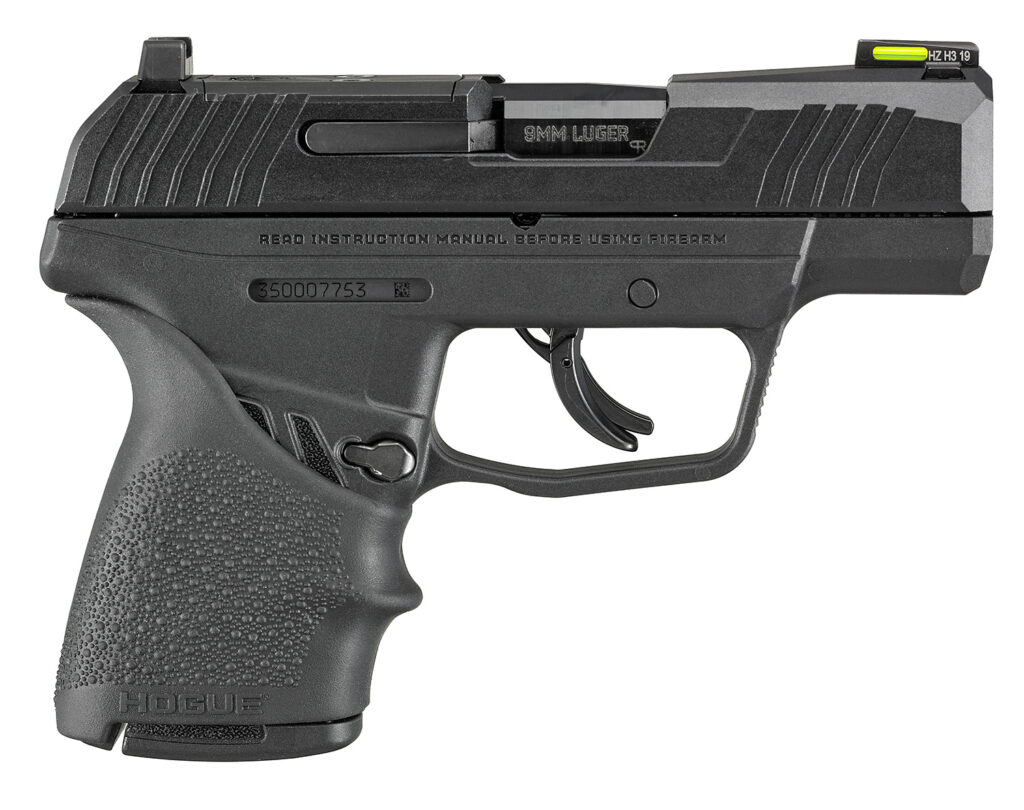 Ruger MAX-9 9mm Hogue Grip Fiber Optics Sight 03502
