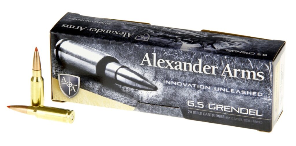 Alexander Arms 6.5 Grendel Ammo 129 grain SST Box of 20 Rounds A-G129SSTBOX