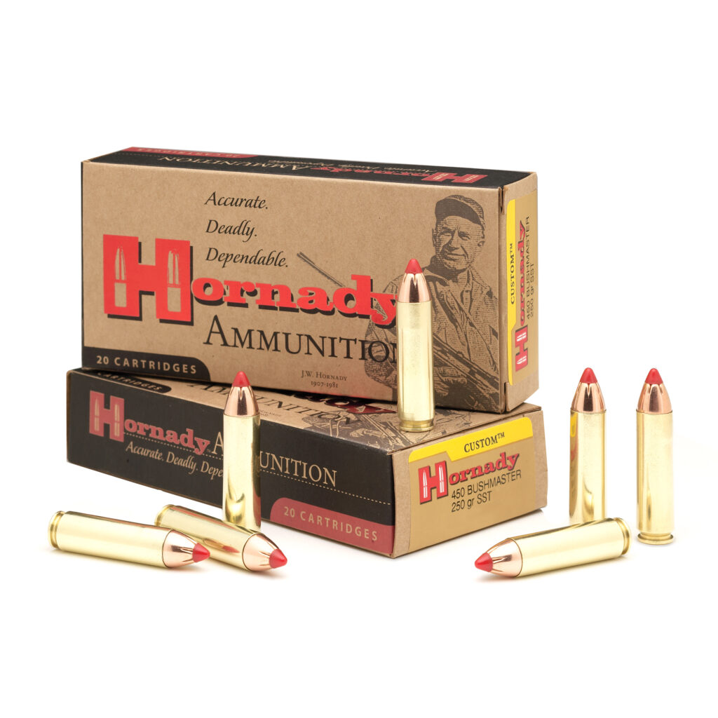 Hornady Custom 450 Bushmaster Ammo 250 grain FTX Case of 200 Rounds 82244