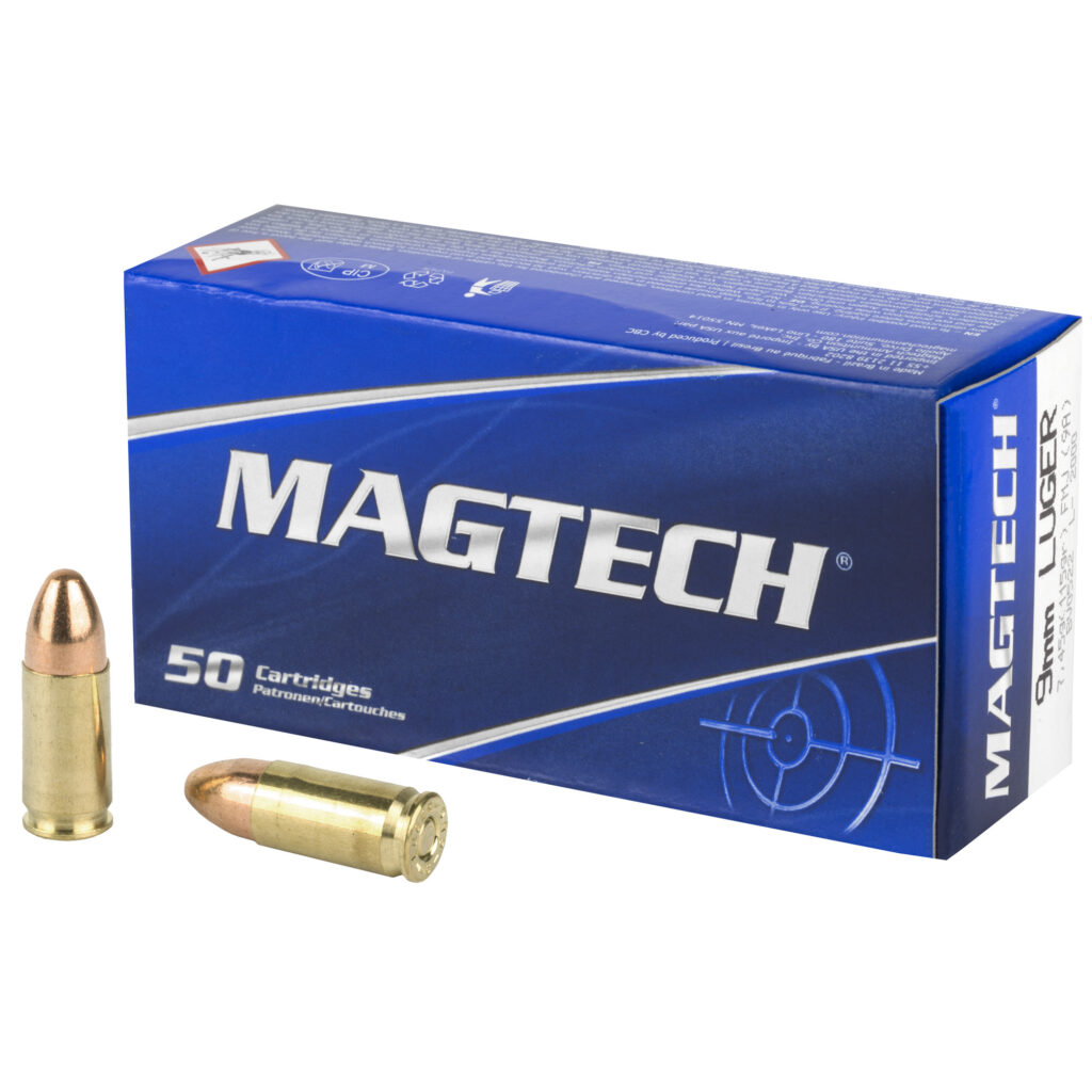 *Online Only* Magtech 9mm Luger Ammo 115 grain FMJ Box of 50 Rounds 9A Online Only