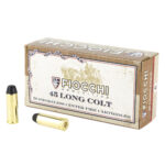 Fiocchi Cowboy Action 45 Colt Ammo 250 grain Lead Flat Point Box of 50 Rounds 45LCCA - View 1