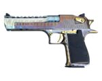 Used, like new Magnum Research Desert Eagle 50 AE Gold Tiger Stripe DE50TG-TS - View 3