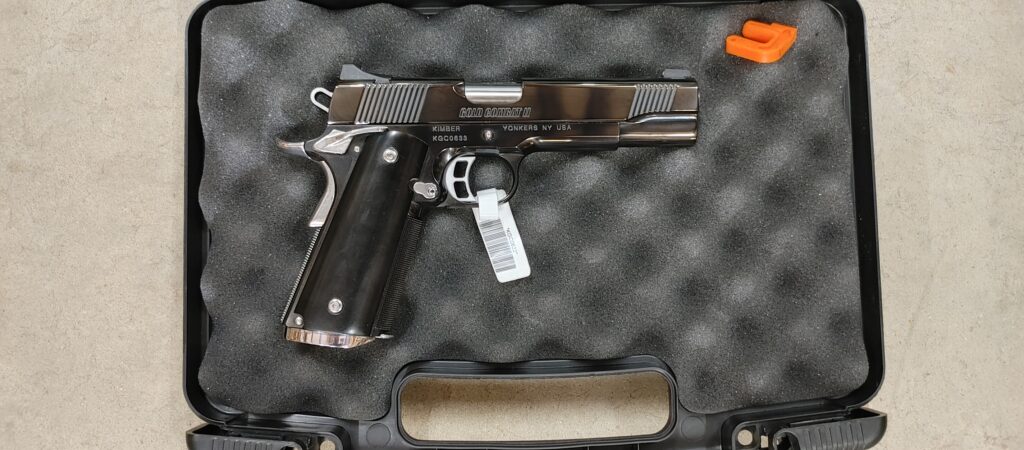 KIMBER GOLD COMBAT II LIMITED EDITION 45ACP 5″ POLISHED GUNMETAL PVD