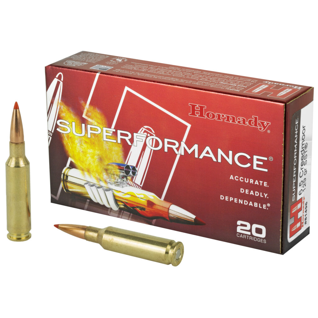 Hornady Superformance 6.5 Creedmoor Ammo 129 grain SST Tipped Box of 20 Rounds 81496
