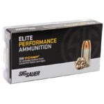 Sig Sauer Elite Performance 45 Auto / ACP Ammo 200 grain V-Crown JHP Box of 50 Rounds E45AP1-50 - View 2