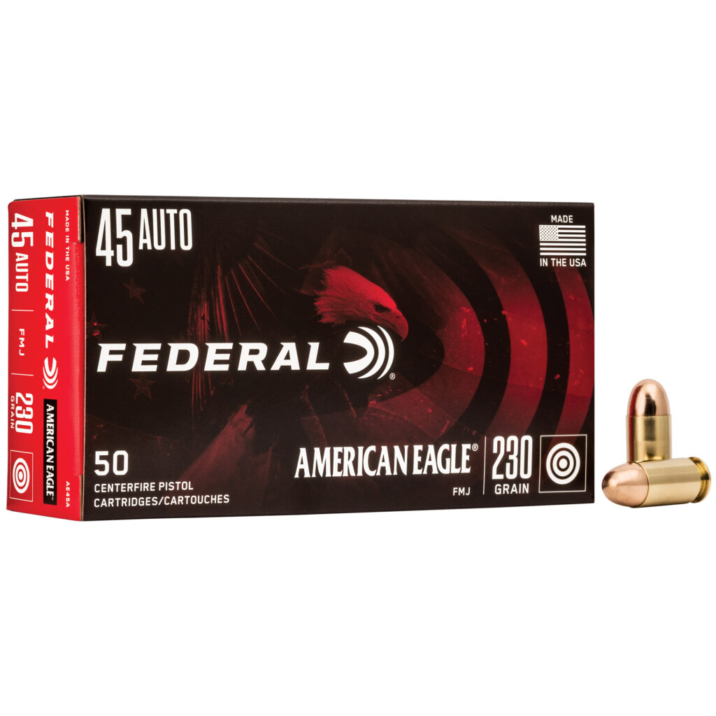Federal American Eagle 45 Auto / ACP Ammo 230 grain FMJ Case of 1000 Rounds AE45A – Free Shipping