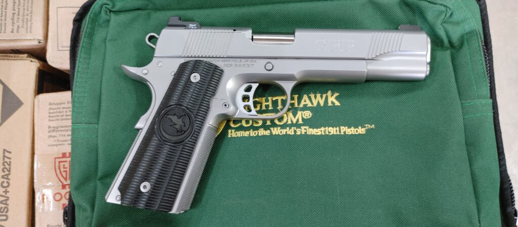 Nighthawk Custom GRP Recon 9mm Global Response Pistol IOS 1911 Smoked Nitride 9289