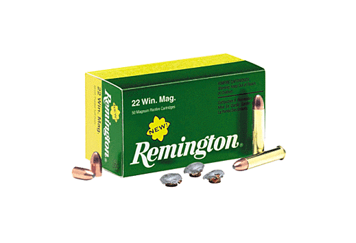 Remington 22 Win Mag Ammo 40 grain Pointed Soft Point Brick of 500 Rounds R22M2