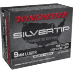 Winchester Silver Tip 9mm Luger Ammo 115 grain JHP Box of 20 Rounds W9MMST - View 2